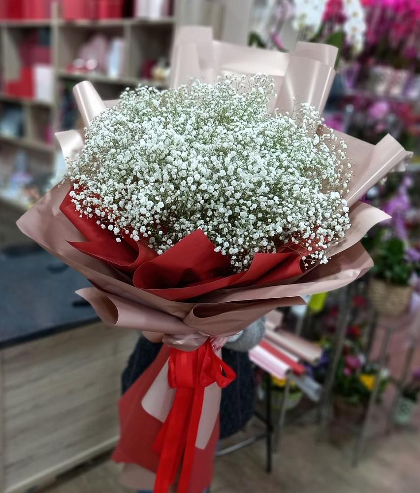 Букет Белые хлопья в Кумской Долине Букет цветов из: Гипсофила в Кумской Долине