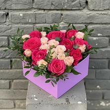 Цветочная композиция из Розы в коробке в Кумской Долине