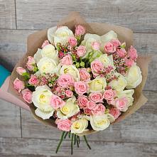 Букет цветов из:  Розы #REPLACE_PRED# Кумской Долине