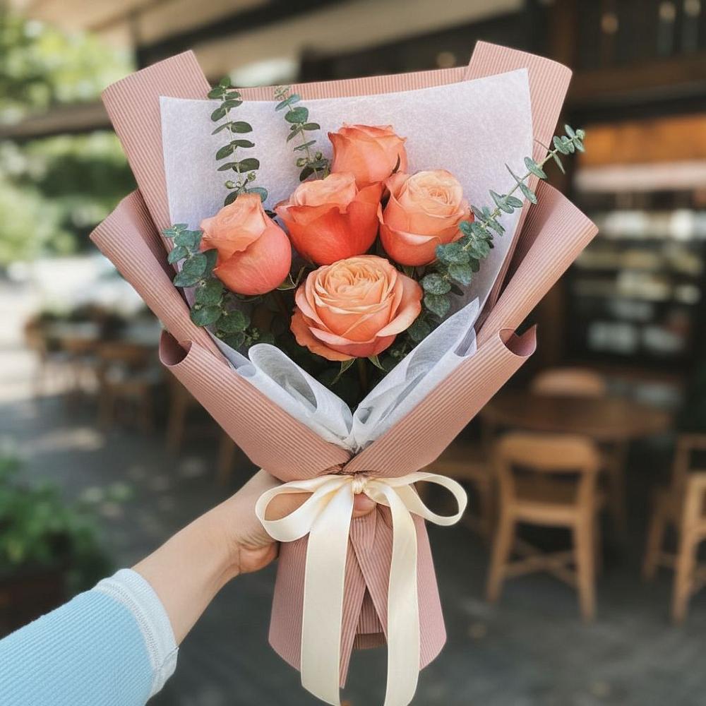 Букет цветов из: Розы в Кумской Долине