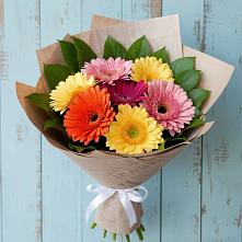 Букет цветов из:  Герберы #REPLACE_PRED# Кумской Долине
