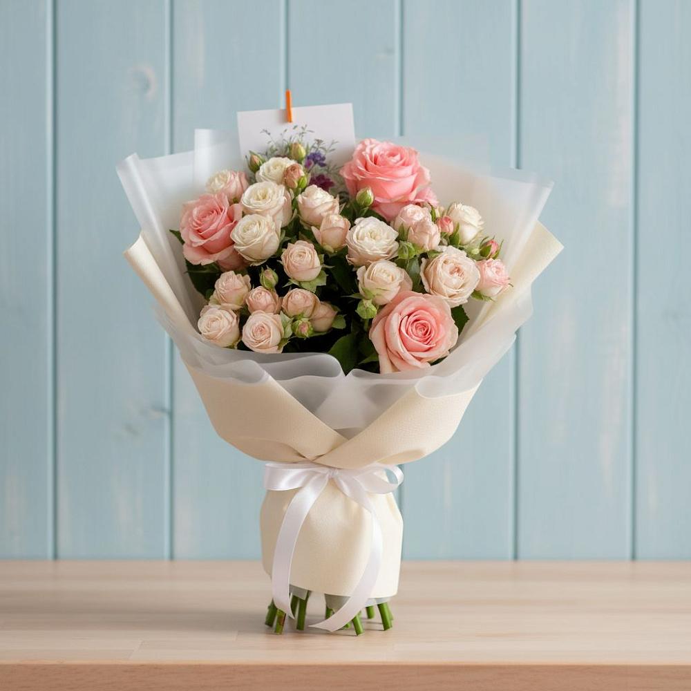 Букет цветов из: Розы в Кумской Долине