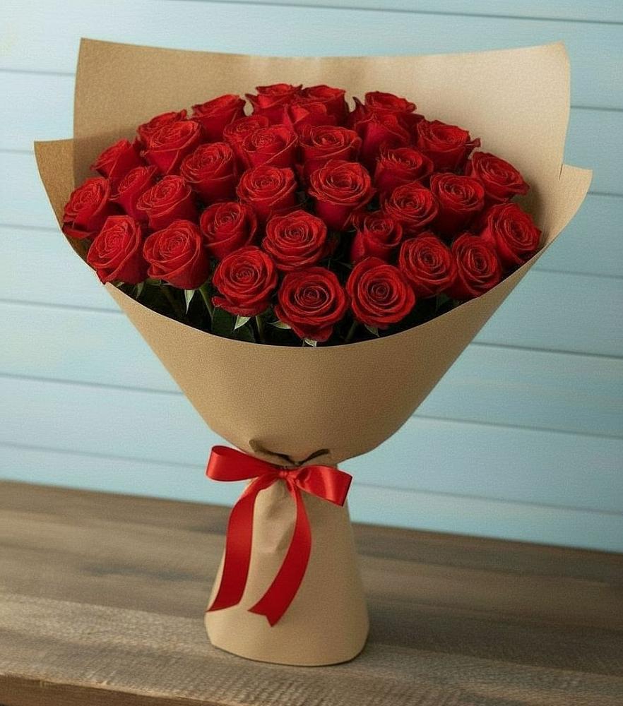 Букет Красные розы Милано в Кумской Долине