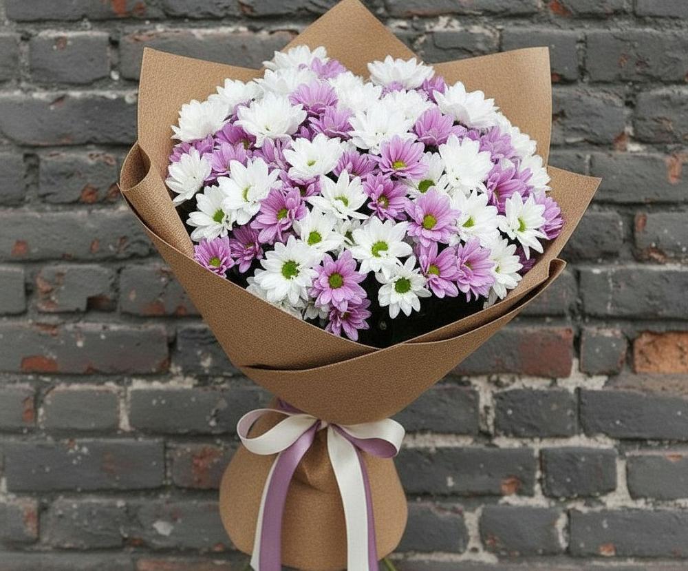 Букет цветов из: Хризантемы в Кумской Долине
