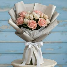 Букет цветов из:  Розы #REPLACE_PRED# Кумской Долине