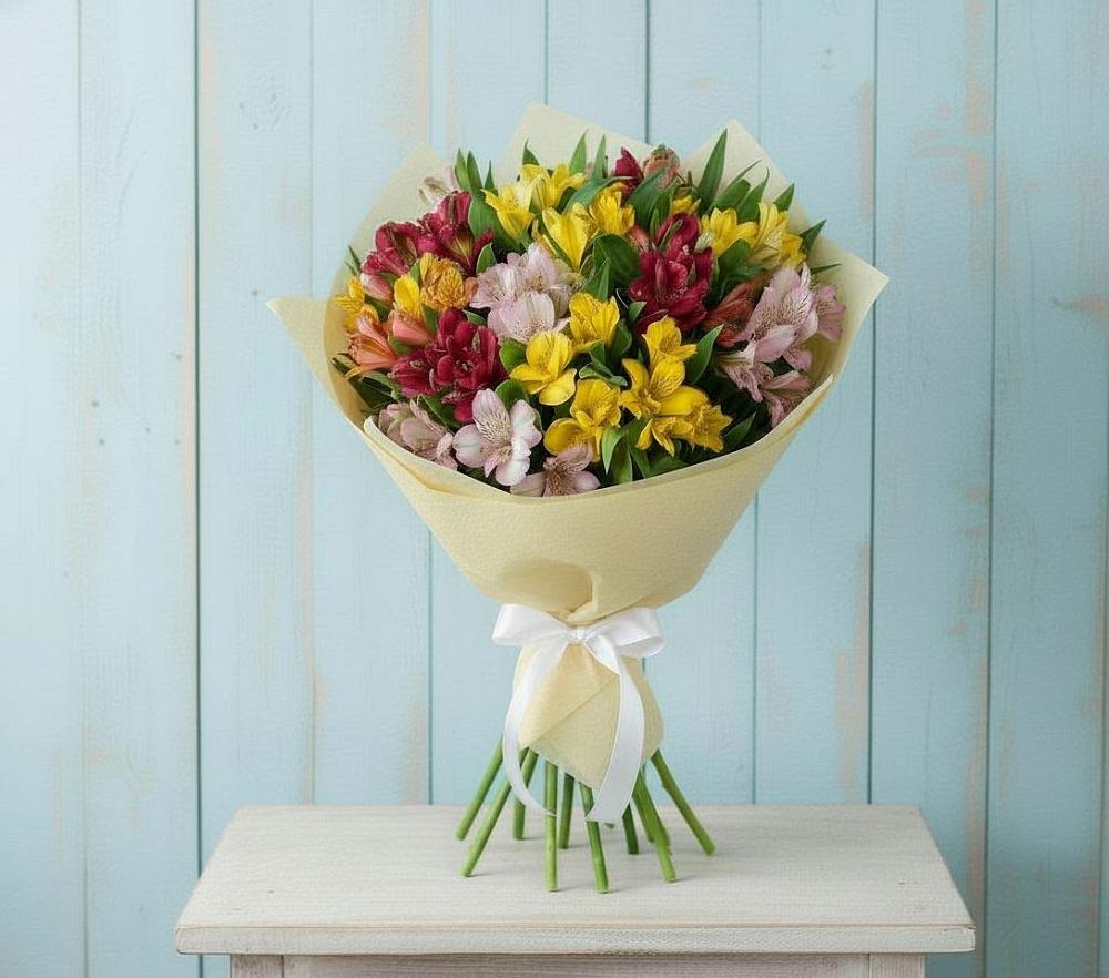 Букет цветов из: Альстромерии в Кумской Долине